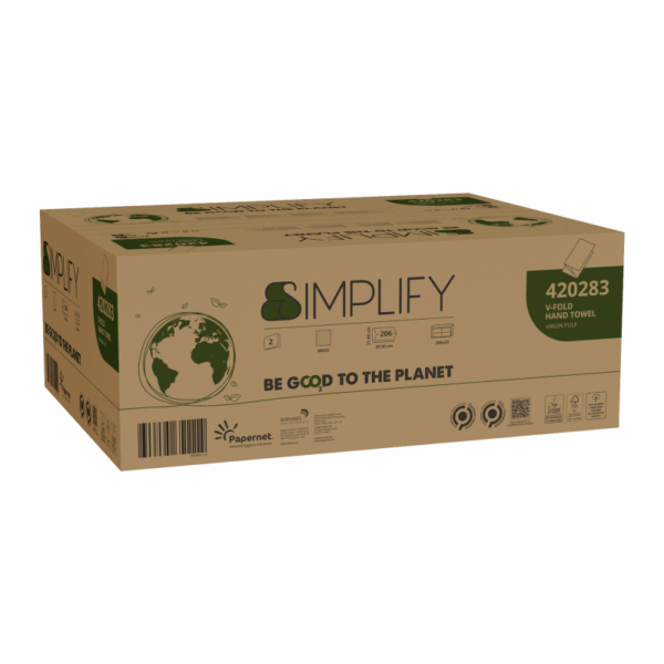 Asciugamano a V, 4120 pezzi a confezione, Papernet Simplify 420283 - immagine 2