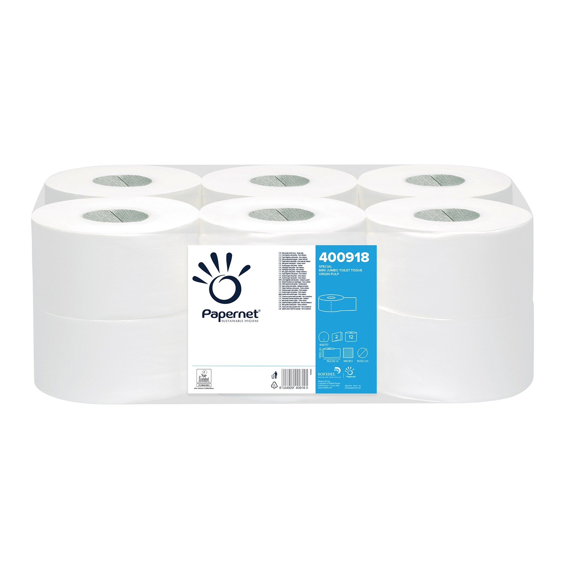 Carta Igienica Mini Jumbo Papernet 400918