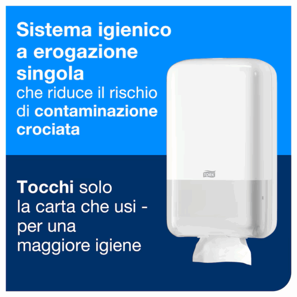 Garanzia D'Igiene data dall'erogazione singola del dispenser T3